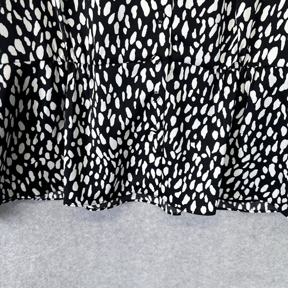 J. Crew‎ Size 14 T Long Sleeve Peplum Top Satin Crepe Button Front Career Office - Picture 7 of 16